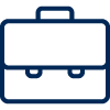 Icon illustration of a briefcase.