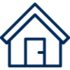 Icon illustration of a house.